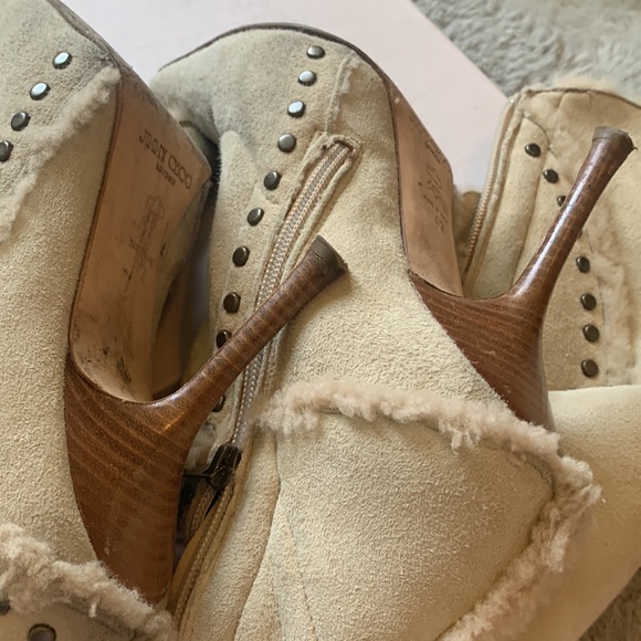 Jimmy Choo Natural Shearling Boots - Picture 12 of 12